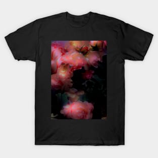 SHADED BEAUTIFUL PINK ROSE BLOOMS T-Shirt